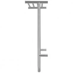 Ancona Miazzo 5-Bar Electric Wall Mount Plug-In and Hardwire Towel Warmer with Shelf in Polished Stainless Steel -Toilet Storage Shop polished ancona towel warmers an 5445 4f 1000