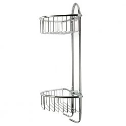 ALFI BRAND Wall Mount Bathroom Shelf with Sleek Modern Design in Brass -Toilet Storage Shop polished chrome alfi brand shower caddies ab9534 4f 1000