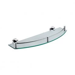 ALFI BRAND Wall Mount Bathroom Shelf with Sleek Modern Design in Polished Chrome