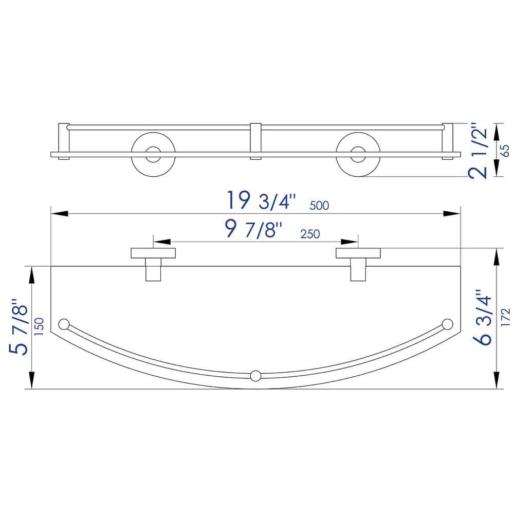 ALFI BRAND Wall Mount Bathroom Shelf with Sleek Modern Design in Polished Chrome 4 ALFI BRAND Wall Mount Bathroom Shelf with Sleek Modern Design in Polished Chrome - Image 2