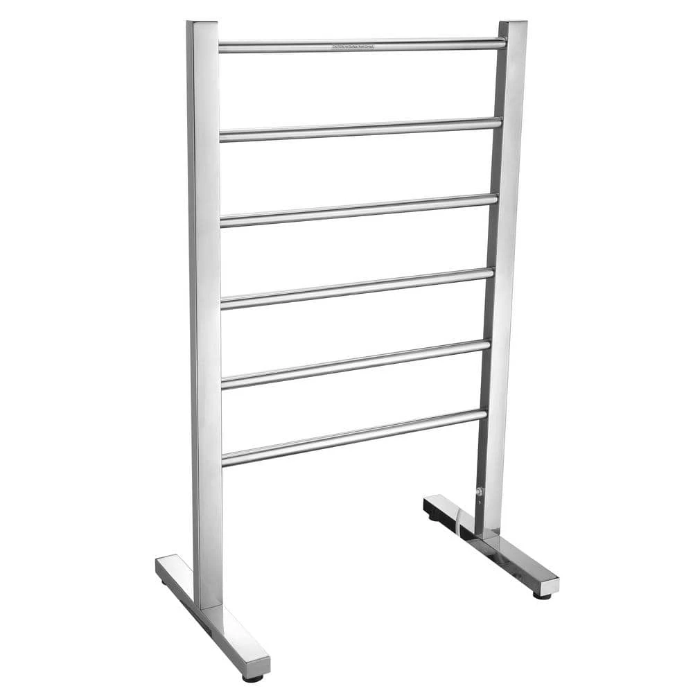 ANZZI Riposte Series 6-Bar Stainless Steel Floor Mounted Electric Towel Warmer Rack in Polished Chrome 3 ANZZI Riposte Series 6-Bar Stainless Steel Floor Mounted Electric Towel Warmer Rack in Polished Chrome
