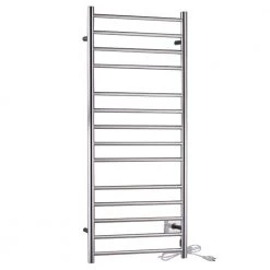 ANZZI Elgon 14-Bar Electric Wall Mounted Towel Warmer Rack in Polished Chrome Finish