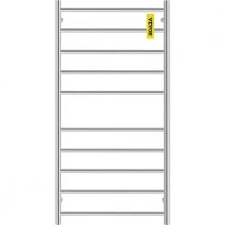 VEVOR Heated Towel Rack 10-Bar Towel Warmer Rack Electric Towel Warmer Polished Stainless Steel Drying Rack with Timer