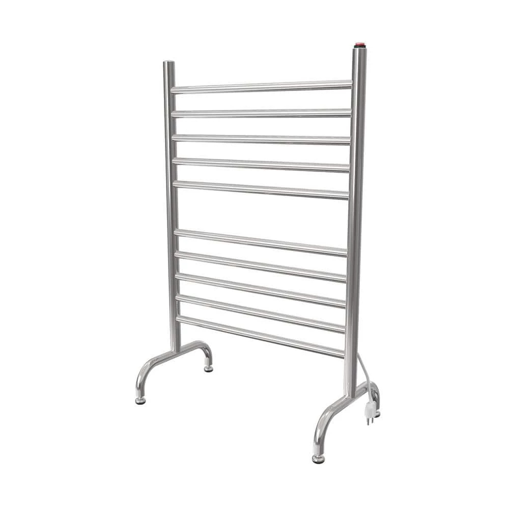 Amba Solo 24in Wide Freestanding 10-Bar Plug-in Electric Towel Warmer in Polished Stainless Steel 5 Amba Solo 24in Wide Freestanding 10-Bar Plug-in Electric Towel Warmer in Polished Stainless Steel - Image 3