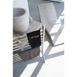 Amba Solo 33in Wide Freestanding 10-Bar Plug-in Electric Towel Warmer in Polished Stainless Steel -Toilet Storage Shop polished stainless steel amba towel warmers safsp 33 a0 1000