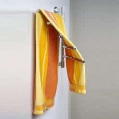 Amba Swivel Jack Medium 5-Bar Plug-in Electric Towel Warmer in Polished Stainless Steel -Toilet Storage Shop polished stainless steel towel warmers j d005p 40 1000