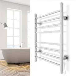 WarmlyYours Sierra 8-Bar Plug-In and Hardwired 120-Volt 32 in. Towel Warmer in Polished Stainless Steel 15 WarmlyYours Sierra 8-Bar Plug-In and Hardwired 120-Volt 32 in. Towel Warmer in Polished Stainless Steel -Toilet Storage Shop polished warmlyyours towel warmers tw sr08ps hp 76 1000