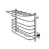 WarmlyYours Vancouver 6-Bars Hardwired 120-Volt 23 in. Towel Warmer in Polished Stainless Steel -Toilet Storage Shop polished warmlyyours towel warmers tws1 vnc06ph 64 1000