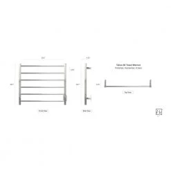 WarmlyYours Elevate Tahoe6 6-Bar Electric Towel Warmers in Polished Stainless Steel 9 WarmlyYours Elevate Tahoe6 6-Bar Electric Towel Warmers in Polished Stainless Steel -Toilet Storage Shop polished warmlyyours towel warmers tws2 tah06ph 40 1000
