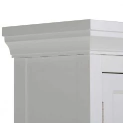 Simpli Home Avington 67 in. H 27 in. W Space Saver Bath Cabinet in Pure White -Toilet Storage Shop pure white simpli home over the toilet storage axcbsavn07 wh 1f 1000