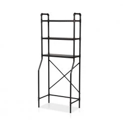 Furniture of America Porona 26.25 in. Space Saver in Sand Black