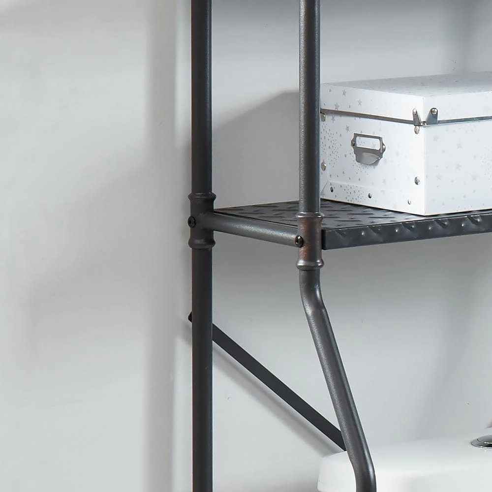 Furniture of America Porona 26.25 in. Space Saver in Sand Black 5 Furniture of America Porona 26.25 in. Space Saver in Sand Black - Image 3