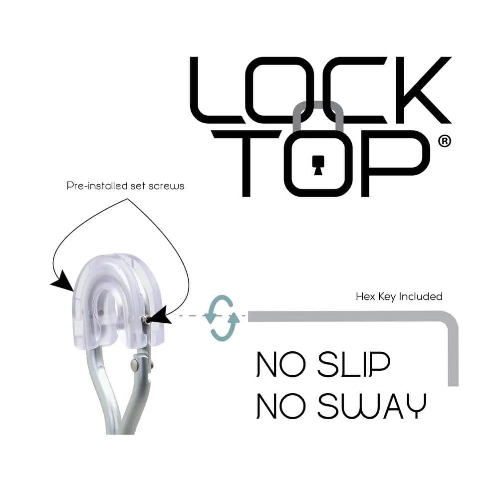 Zenna Home NeverRust Aluminum 4-Way Adjustable Shower Caddy in Satin Chrome 8 Zenna Home NeverRust Aluminum 4-Way Adjustable Shower Caddy in Satin Chrome - Image 6