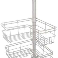 Glacier Bay "L" Style Tension Corner Pole Caddy in Satin Nickel with 4 Shelves 11 Glacier Bay "L" Style Tension Corner Pole Caddy in Satin Nickel with 4 Shelves -Toilet Storage Shop satin nickel glacier bay shower caddies 2130nnhd 40 1000
