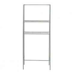 Honey-Can-Do 10 in. W x 62 in. H x 25 in. D Space Saver in Chrome -Toilet Storage Shop satin nickel honey can do over the toilet storage bth 08463 4f 1000