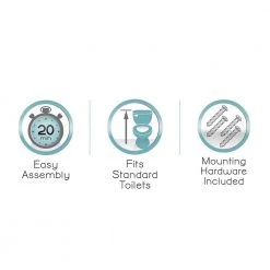 Zenna Home 23.25 in. W Cross-Style Bathroom Space Saver in Satin Nickel 10 Zenna Home 23.25 in. W Cross-Style Bathroom Space Saver in Satin Nickel -Toilet Storage Shop satin nickel zenna home over the toilet storage e2523nn 4f 1000