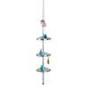 Wenko Premium Tension Pole Caddy Aluminum -Toilet Storage Shop satinised wenko shower caddies 20349100 64 1000