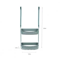 Bath Bliss 2-Way Convertible Shower Caddy in Sea Glass -Toilet Storage Shop seaglass bath bliss shower caddies 27190 seaglass 44 1000