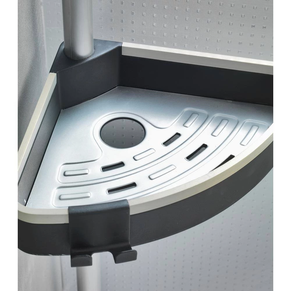 Wenko Telescopic Tension-Mounted Corner Shelf Wave 7 Wenko Telescopic Tension-Mounted Corner Shelf Wave - Image 5