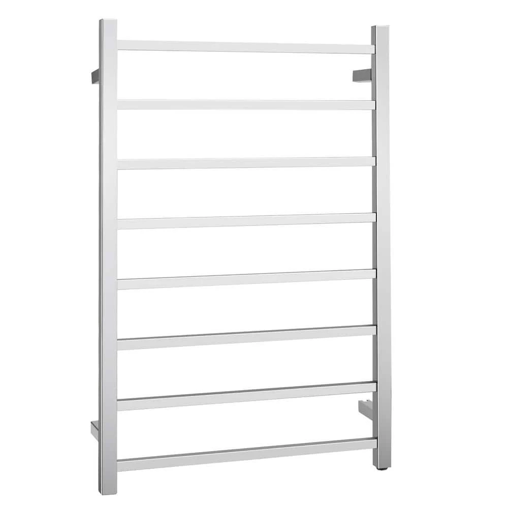 Costway 145W Electric Towel Warmer Wall Mounted Heated Drying Rack 8 Square Bars 3 Costway 145W Electric Towel Warmer Wall Mounted Heated Drying Rack 8 Square Bars
