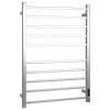 Costway 10 Bar Towel Warmer Wall Mounted Electric Heated Towel Rack w/Built-in Timer Silver -Toilet Storage Shop silver costway towel warmers es10068us sl 64 1000