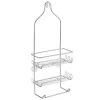 InterDesign Milo Shower Caddy in Silver 1 InterDesign Milo Shower Caddy in Silver -Toilet Storage Shop silver interdesign shower caddies 58693cx 64 1000