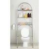 J&V TEXTILES Fresh Home 24.5 in. W x 68.11 in. H x 14.17 in. D Silver Metal 3-Shelf Over the Toilet Storage Space Saver in Silver 1 J&V TEXTILES Fresh Home 24.5 in. W x 68.11 in. H x 14.17 in. D Silver Metal 3-Shelf Over the Toilet Storage Space Saver in Silver -Toilet Storage Shop silver j v textiles over the toilet storage 331 si 64 1000