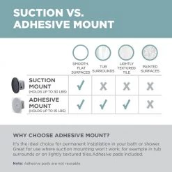 Unbranded Power Grip Pro Rustproof Multi-Surface Dual Mount Long Shower Basket in Stainless Steel 13 Unbranded Power Grip Pro Rustproof Multi-Surface Dual Mount Long Shower Basket in Stainless Steel -Toilet Storage Shop stainless shower caddies e7826stl 44 1000