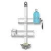 Simplehuman 3-Tier Adjustable Shower Caddy in Aluminum and Stainless Steel -Toilet Storage Shop stainless steel simplehuman shower caddies bt1098 64 1000
