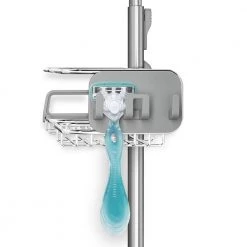 Simplehuman 3-Tier Adjustable Shower Caddy XL in Stainless Steel and Anodized Aluminum -Toilet Storage Shop stainless steel simplehuman shower caddies bt1102 c3 1000