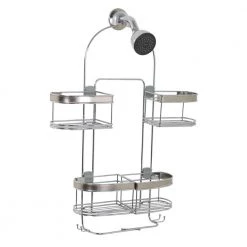 Zenna Home Premium Expandable Shower Caddy for Hand Held Shower or Tall Bottles in Stainless Steel 14 Zenna Home Premium Expandable Shower Caddy for Hand Held Shower or Tall Bottles in Stainless Steel -Toilet Storage Shop stainless steel zenna home shower caddies e7546stbb c3 1000