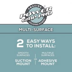 Zenna Home Power Grip Pro Rustproof Multi-Surface Dual Mount Corner Shower Basket in Stainless Steel -Toilet Storage Shop stainless zenna home shower caddies e7824stl 1f 1000