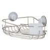 Zenna Home Power Grip Pro Rustproof Multi-Surface Dual Mount Corner Shower Basket in Stainless Steel -Toilet Storage Shop stainless zenna home shower caddies e7824stl 64 1000