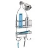 InterDesign York Lyra Shower Caddy in Silver -Toilet Storage Shop steel wire with thermobond coating with silver finish interdesign shower caddies 61976dh 64 1000