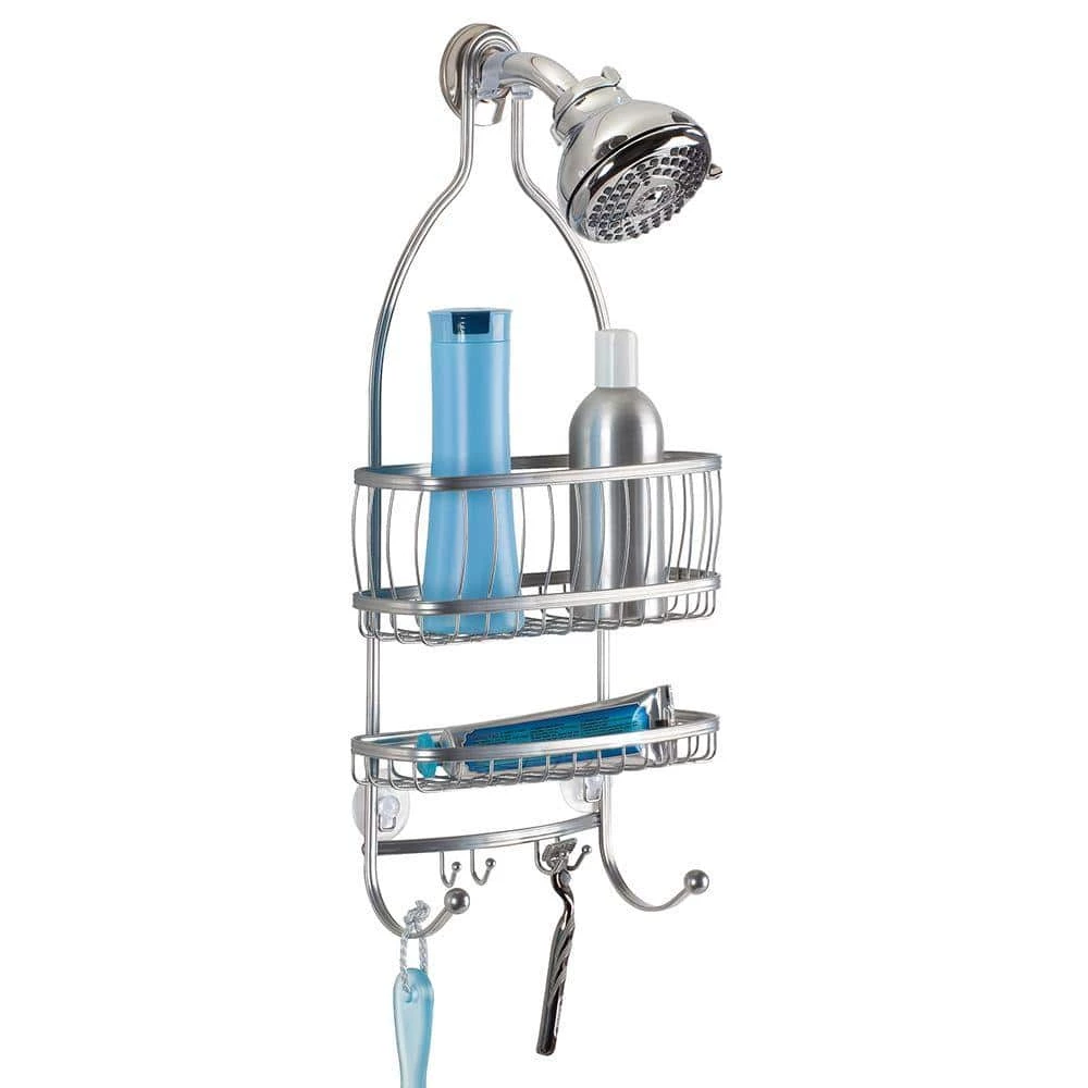 InterDesign York Lyra Shower Caddy in Silver 3 InterDesign York Lyra Shower Caddy in Silver