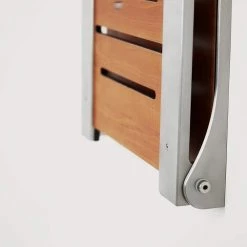SEACHROME Silhouette Folding Wall Mount Shower Bench Seat in Teak Seat with Silver Frame 13 SEACHROME Silhouette Folding Wall Mount Shower Bench Seat in Teak Seat with Silver Frame -Toilet Storage Shop teak seat with silver frame seachrome shower seats shaf pts s sl 66 1000