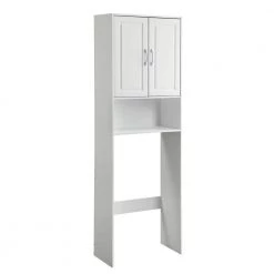 Toilet Storage Shop 23 4D Concepts Vineland 24.38 in. W x 71.5 in. H x 11.5 in. D White Over-the-Toilet Storage