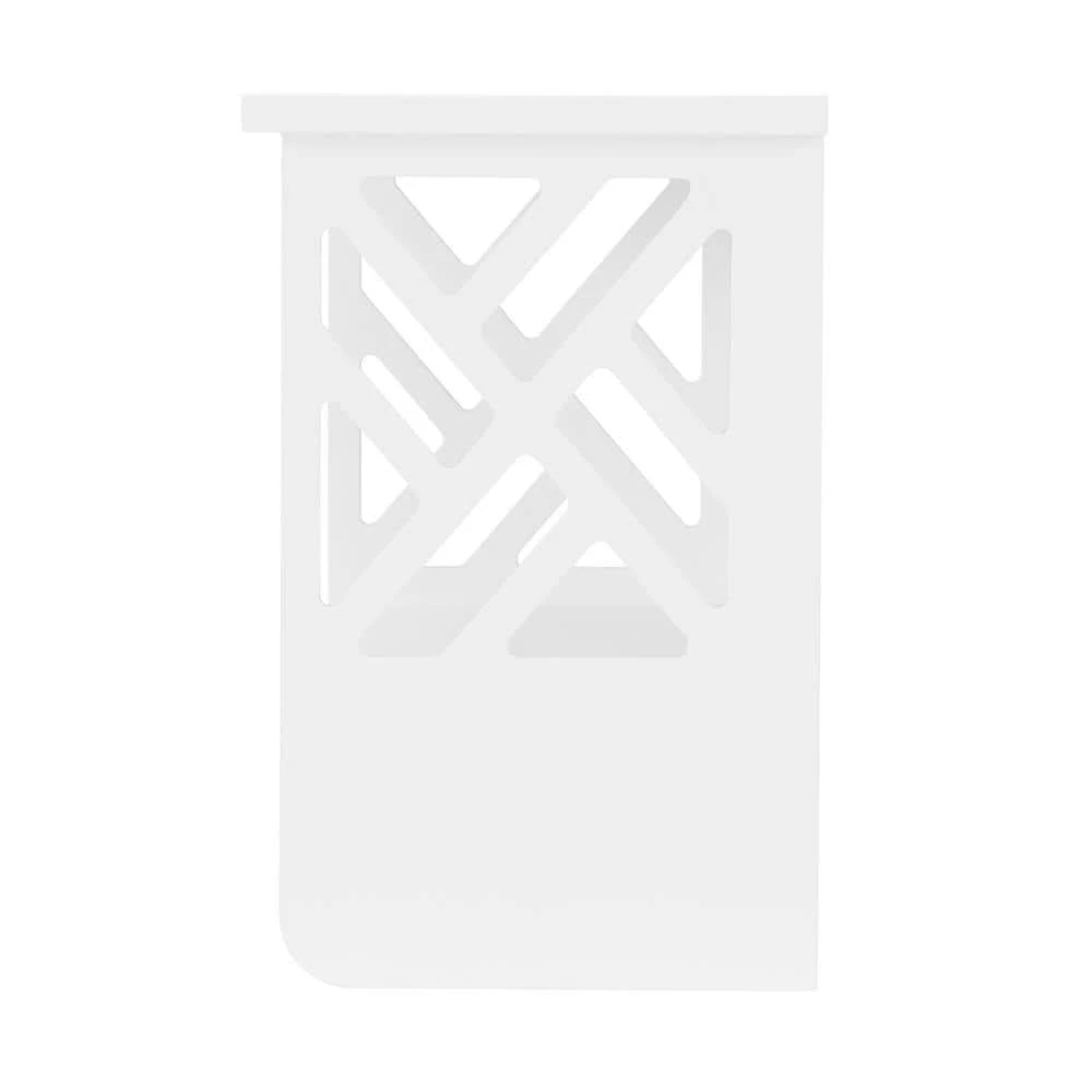 Alaterre Furniture Coventry 27 in. W Over Toilet Open Storage Shelf, 25 in. W Bath Shelf with 2-Towel Rods Space Saver in White 6 Alaterre Furniture Coventry 27 in. W Over Toilet Open Storage Shelf, 25 in. W Bath Shelf with 2-Towel Rods Space Saver in White - Image 4