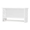 Alaterre Furniture Coventry 27 in. W Over Toilet Open Storage Shelf, 25 in. W Bath Shelf with 2-Towel Rods Space Saver in White