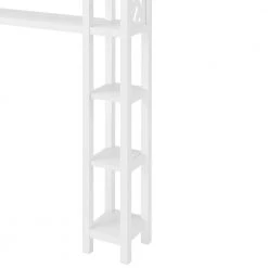 Alaterre Furniture Coventry 39 in. W Over Toilet Open Shelving Unit Space Saver with Side Shelves, 25 in. W Shelf, 2-Towel Rods in White 15 Alaterre Furniture Coventry 39 in. W Over Toilet Open Shelving Unit Space Saver with Side Shelves, 25 in. W Shelf, 2-Towel Rods in White -Toilet Storage Shop white alaterre furniture over the toilet storage anct704wh 76 1000