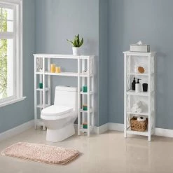 Toilet Storage Shop -Toilet Storage Shop white alaterre furniture over the toilet storage anct724wh c3 1000