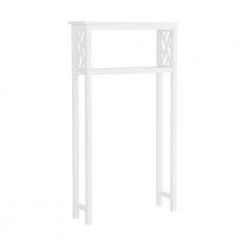 Alaterre Furniture Coventry 27 in. W x 48 in. H Bathroom Over Toilet Space Saver Shelf in White 11 Alaterre Furniture Coventry 27 in. W x 48 in. H Bathroom Over Toilet Space Saver Shelf in White -Toilet Storage Shop white alaterre furniture over the toilet storage anct73wh 44 1000