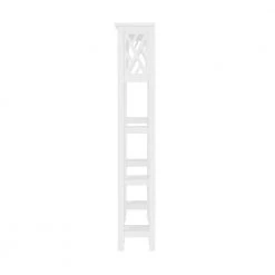 Alaterre Furniture Coventry 39 in. W Over Toilet Open Shelving Unit Space Saver w Side Shelves, 27 in. W Wall White Cabinet with Open Shelf -Toilet Storage Shop white alaterre furniture over the toilet storage anct745wh 1f 1000