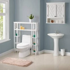 Toilet Storage Shop -Toilet Storage Shop white alaterre furniture over the toilet storage anct745wh c3 1000