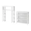 Alaterre Furniture Coventry 39 in. W Over Toilet Open Shelving Unit Space Saver with Side Shelves, 32 in. W Bath Storage Shelf in White 1 Alaterre Furniture Coventry 39 in. W Over Toilet Open Shelving Unit Space Saver with Side Shelves, 32 in. W Bath Storage Shelf in White -Toilet Storage Shop white alaterre furniture over the toilet storage anct746wh 64 1000