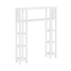 Alaterre Furniture Coventry 39 in. W x 48 in. H Bathroom Over Toilet Space Saver with Left and Right Side Shelves in White -Toilet Storage Shop white alaterre furniture over the toilet storage anct74wh 44 1000