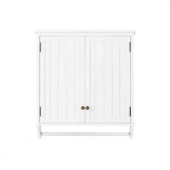 Alaterre Furniture Dover 35 in. W Over Toilet Space Saver with Side Shelving, 27 in. W Wall Bathroom Cabinet with Towel Rod in White -Toilet Storage Shop white alaterre furniture over the toilet storage ando703wh 76 1000