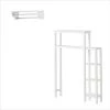 Alaterre Furniture Dover 35 in. W Over Toilet Space Saver with Side Shelving, 27 in. W Bathroom Shelf with 2-Towel Rods in White -Toilet Storage Shop white alaterre furniture over the toilet storage ando704wh 64 1000