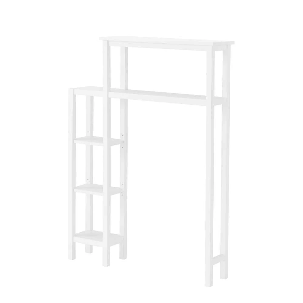 Alaterre Furniture Dover 35 in. W Over Toilet Space Saver with Side Shelving in White 6 Alaterre Furniture Dover 35 in. W Over Toilet Space Saver with Side Shelving in White - Image 4