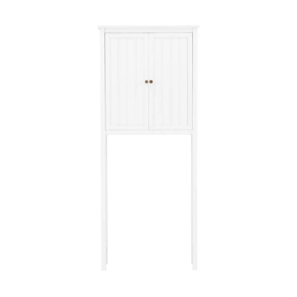 Alaterre Furniture Dover 27 in. W Over Toilet Hutch Space Saver with 2-Doors in White 3 Alaterre Furniture Dover 27 in. W Over Toilet Hutch Space Saver with 2-Doors in White